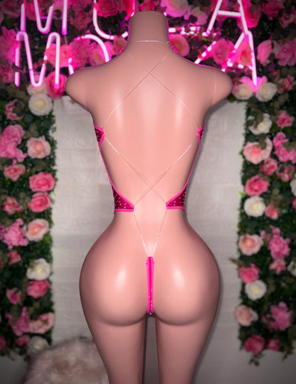 ELIZABETH - Neon Pink One Piece