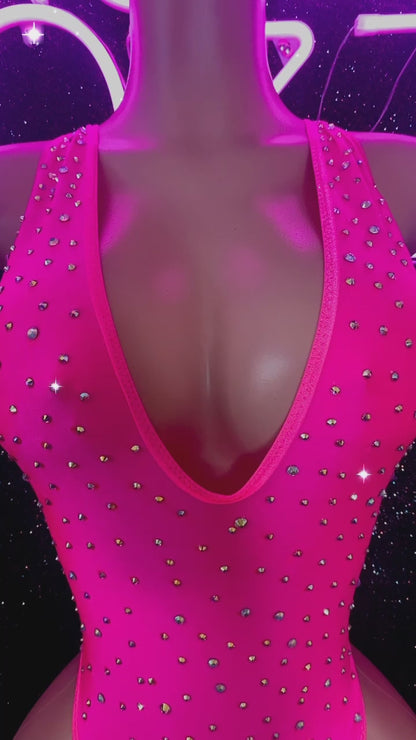 DIONNE - Neon Pink One Piece