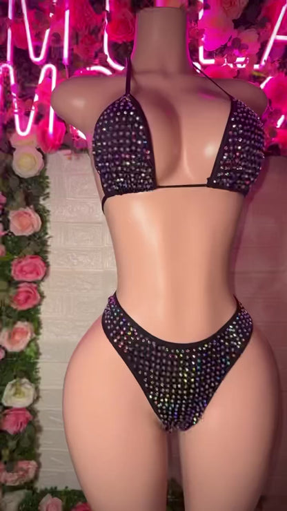 CHLOE- Black Two Piece