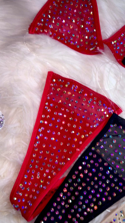 VENUS - Sheer Rhinestone Bikini - 9 Colors Available