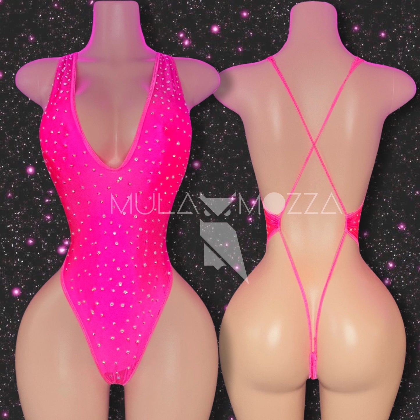 DIONNE - Neon Pink One Piece