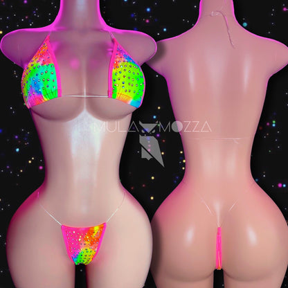 VENUS - Rainbow Rhinestone Bikini