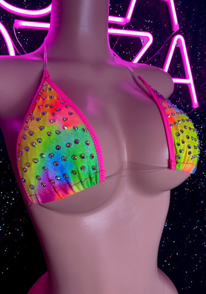 VENUS - Rainbow Rhinestone Bikini